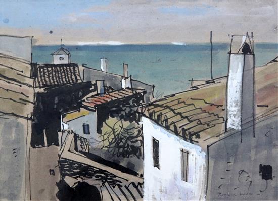 Rowland Hilder (1905-1993) Cadaques 7 x 9.75in.